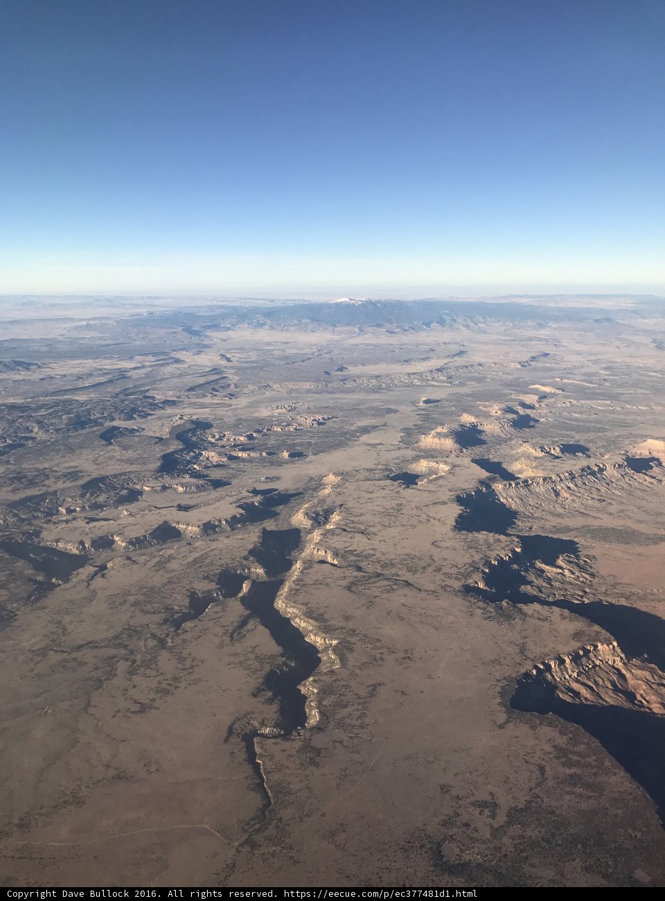 A Bird's Eye View of the Desert and Mountains