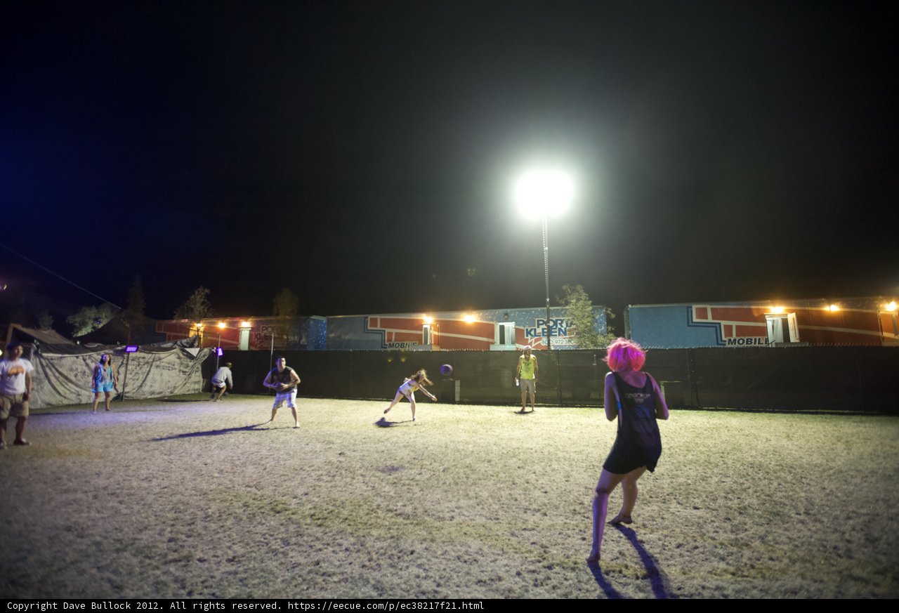Nighttime Soccer Fun