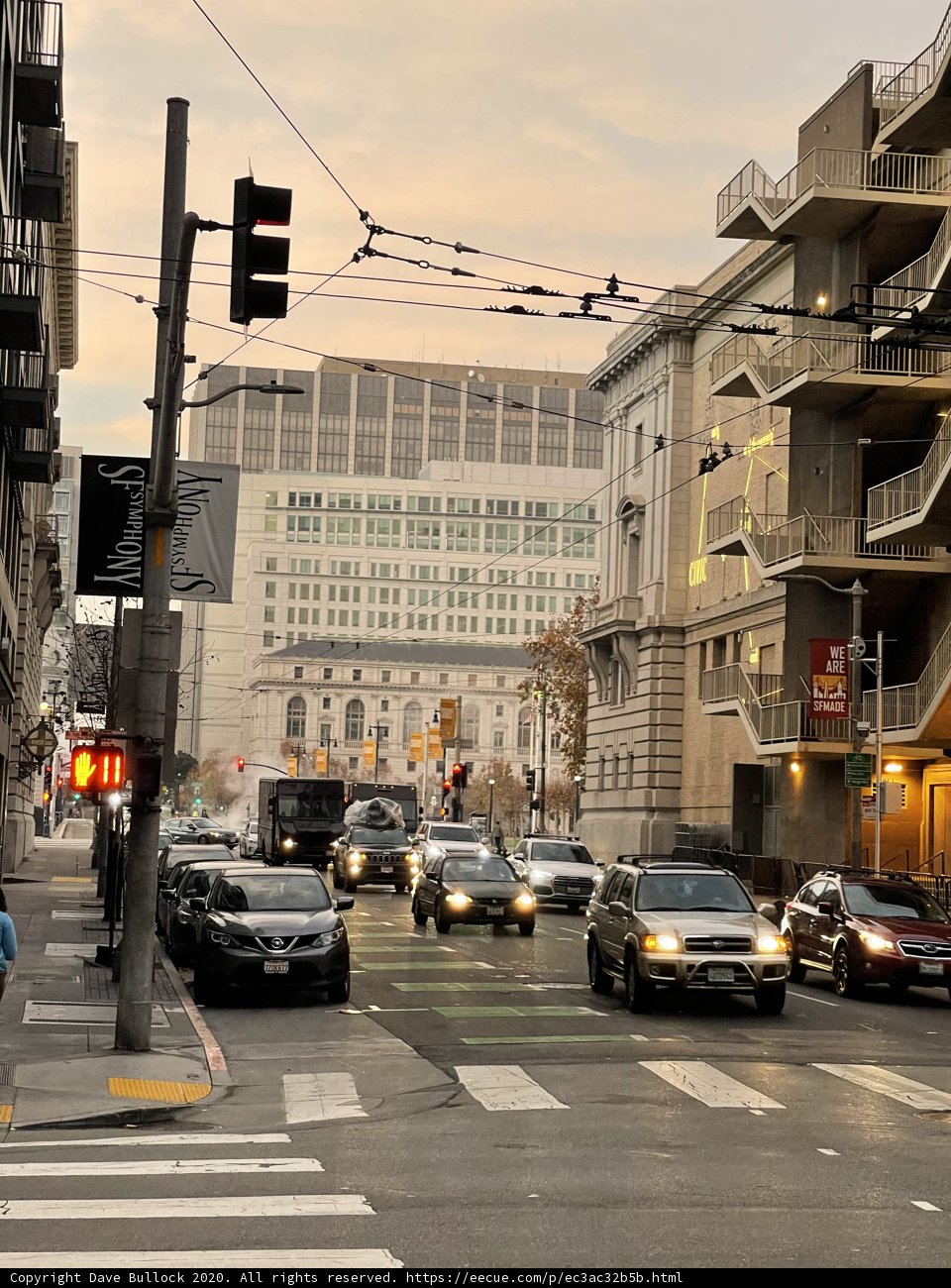 Cityscape at Crosswalk