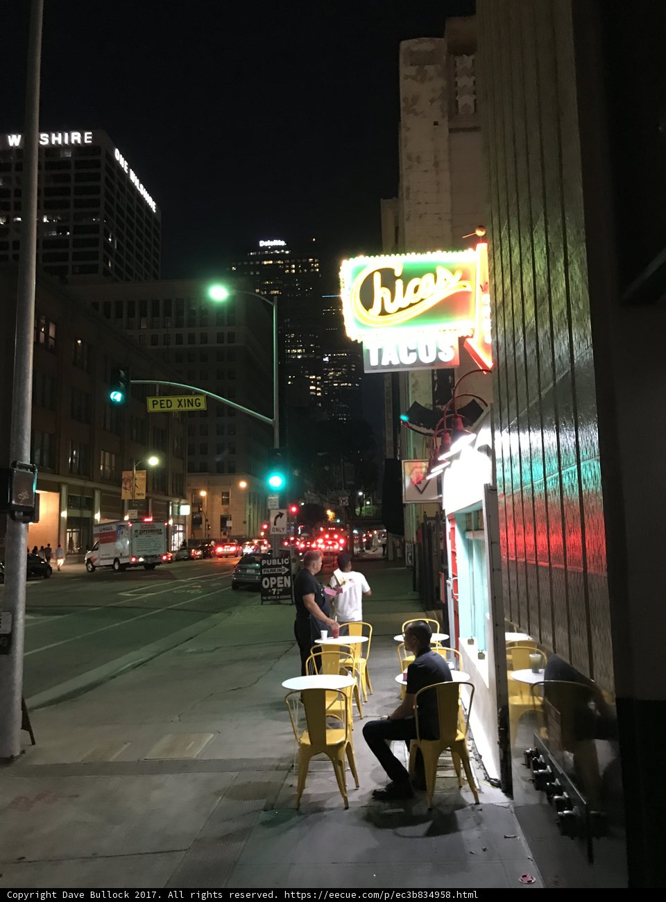 Neon-Lit Night at the Cafe