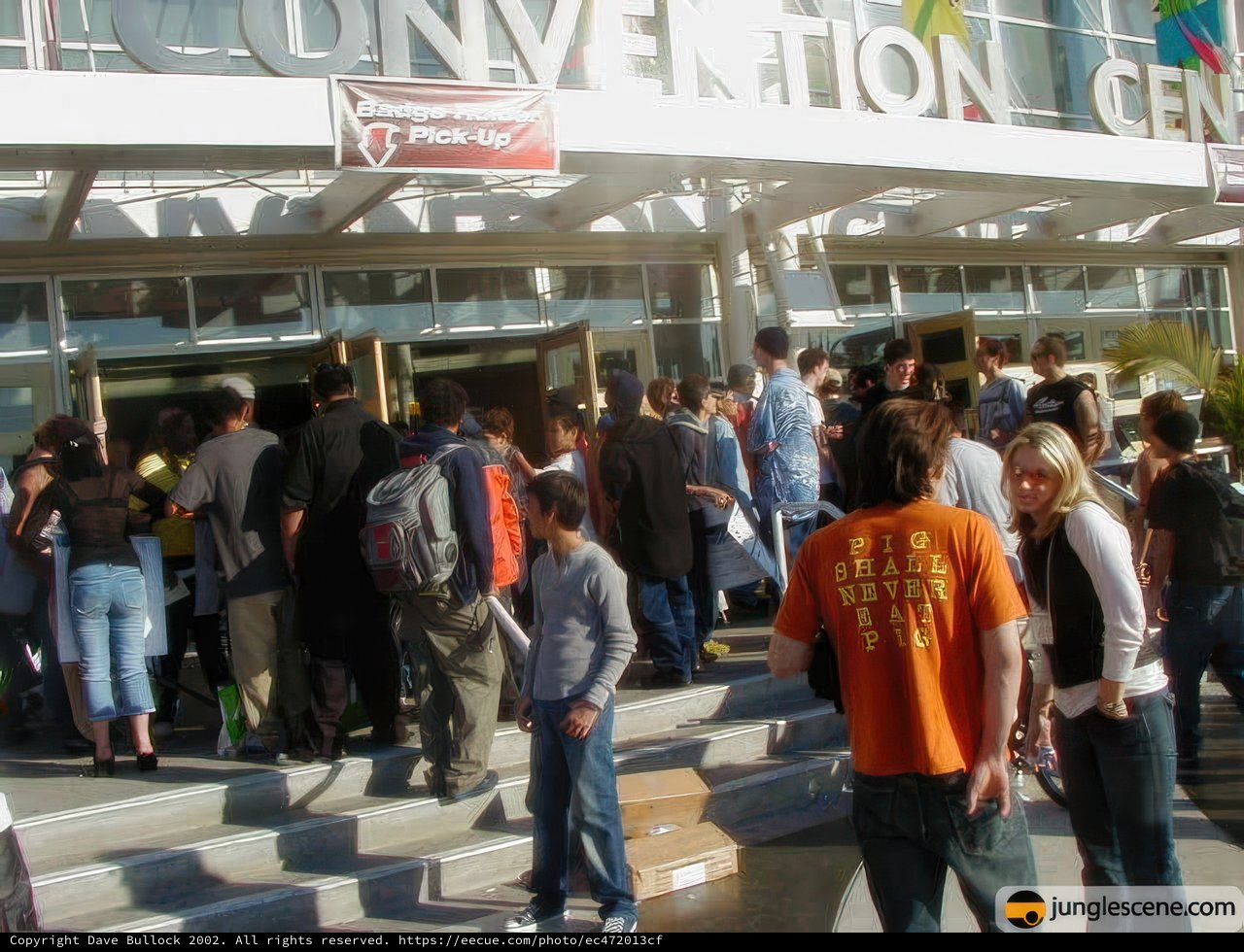 Gathering at the Convention Center