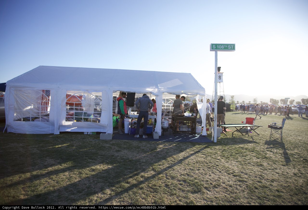 Camping at Coachella