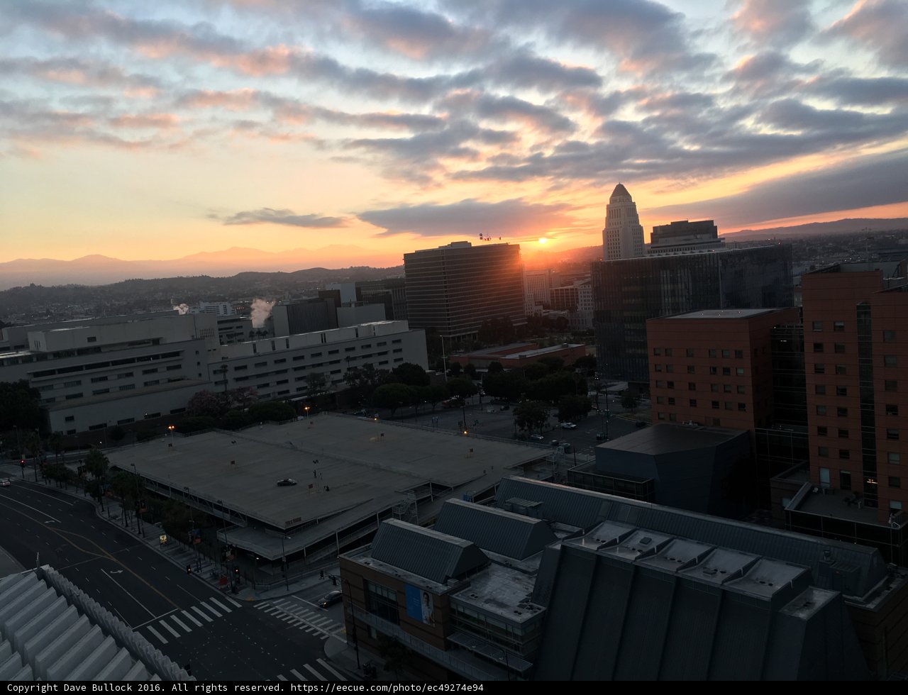 Sunset over Metropolis