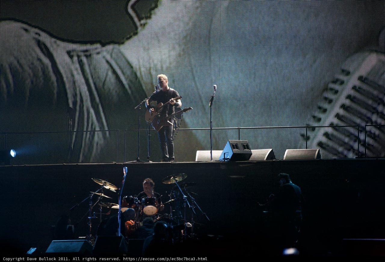 James Hetfield Rocks the Big Four Festival Stage