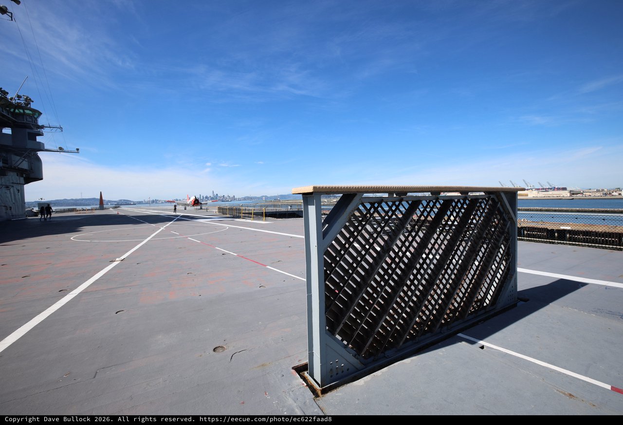 Aircraft Carrier Flight Deck with Jet Blast Deflector