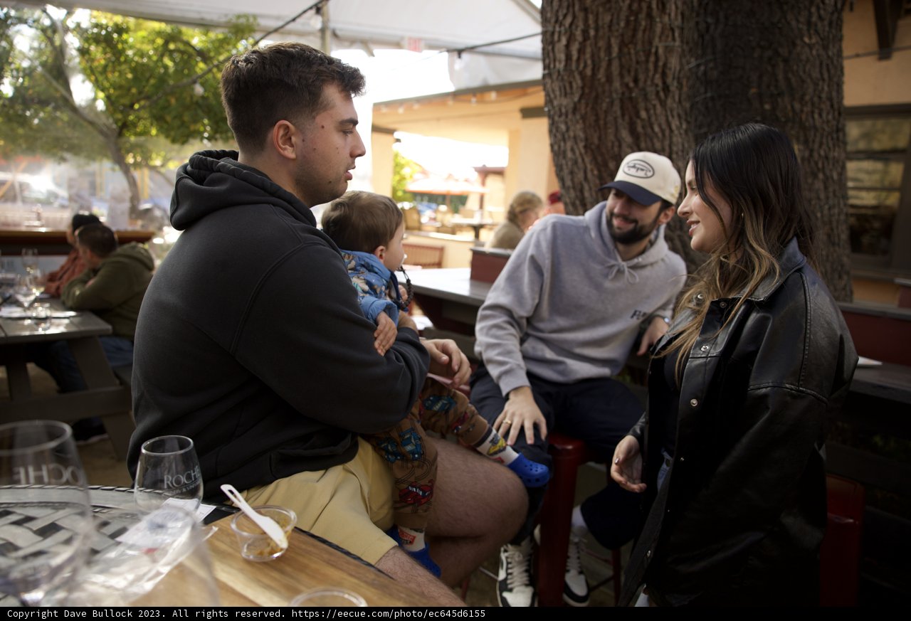 A Cherished Moment at a Downtown Sonoma Restaurant