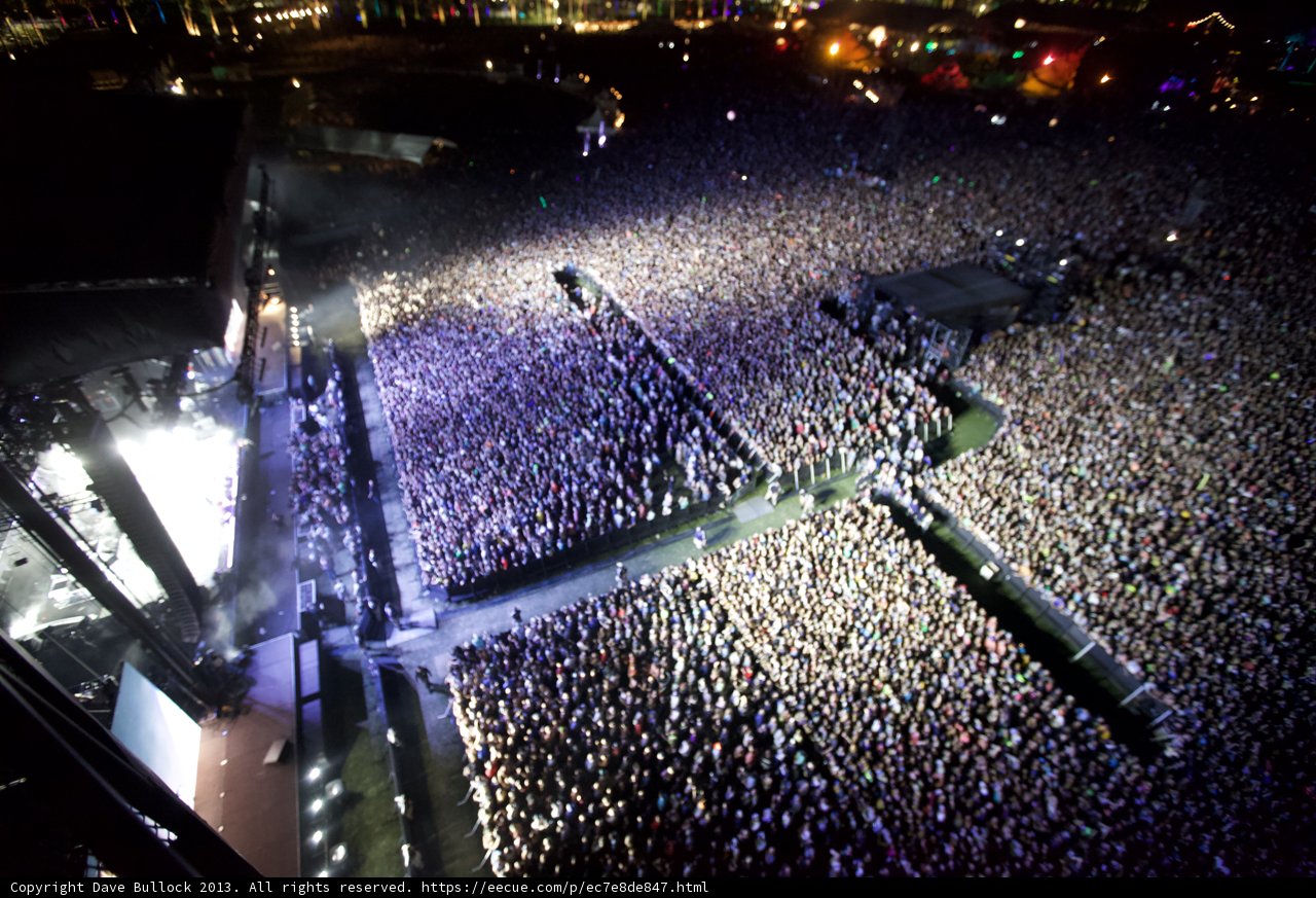 Coachella Crowd Captivated by Helicopter Spectacle