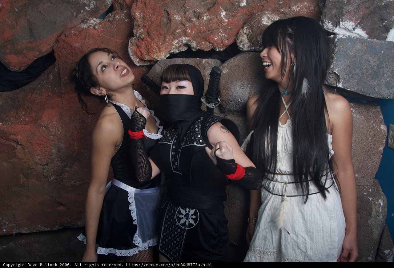 Costumed Trio Strike a Pose