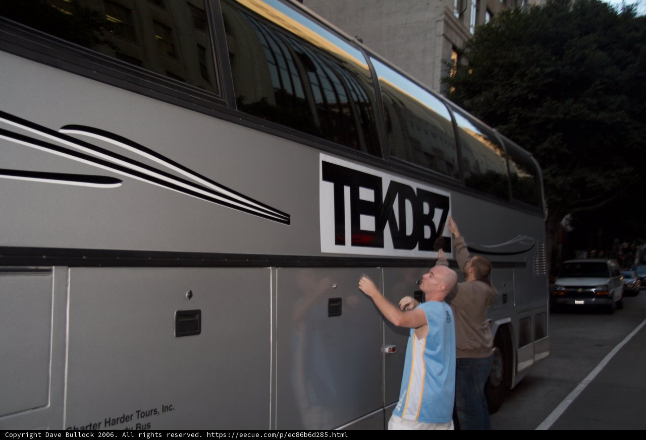 Painting the Tour Bus