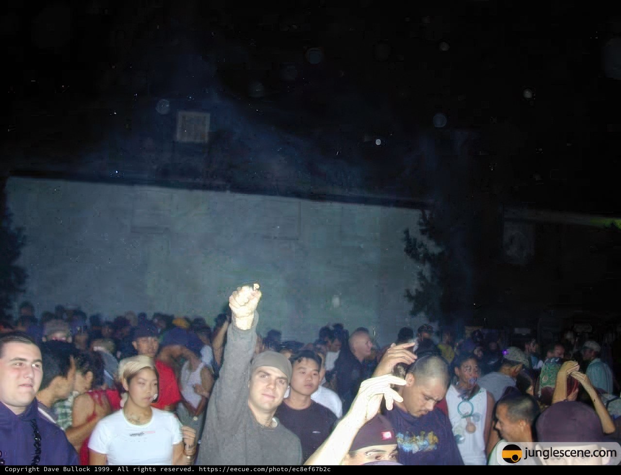 Smoke-filled Crowd at Midtown Night Club