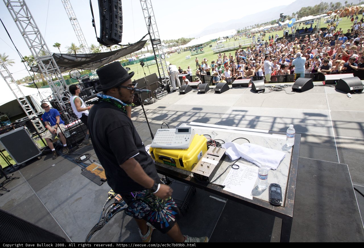 Man on Stage at Coachella