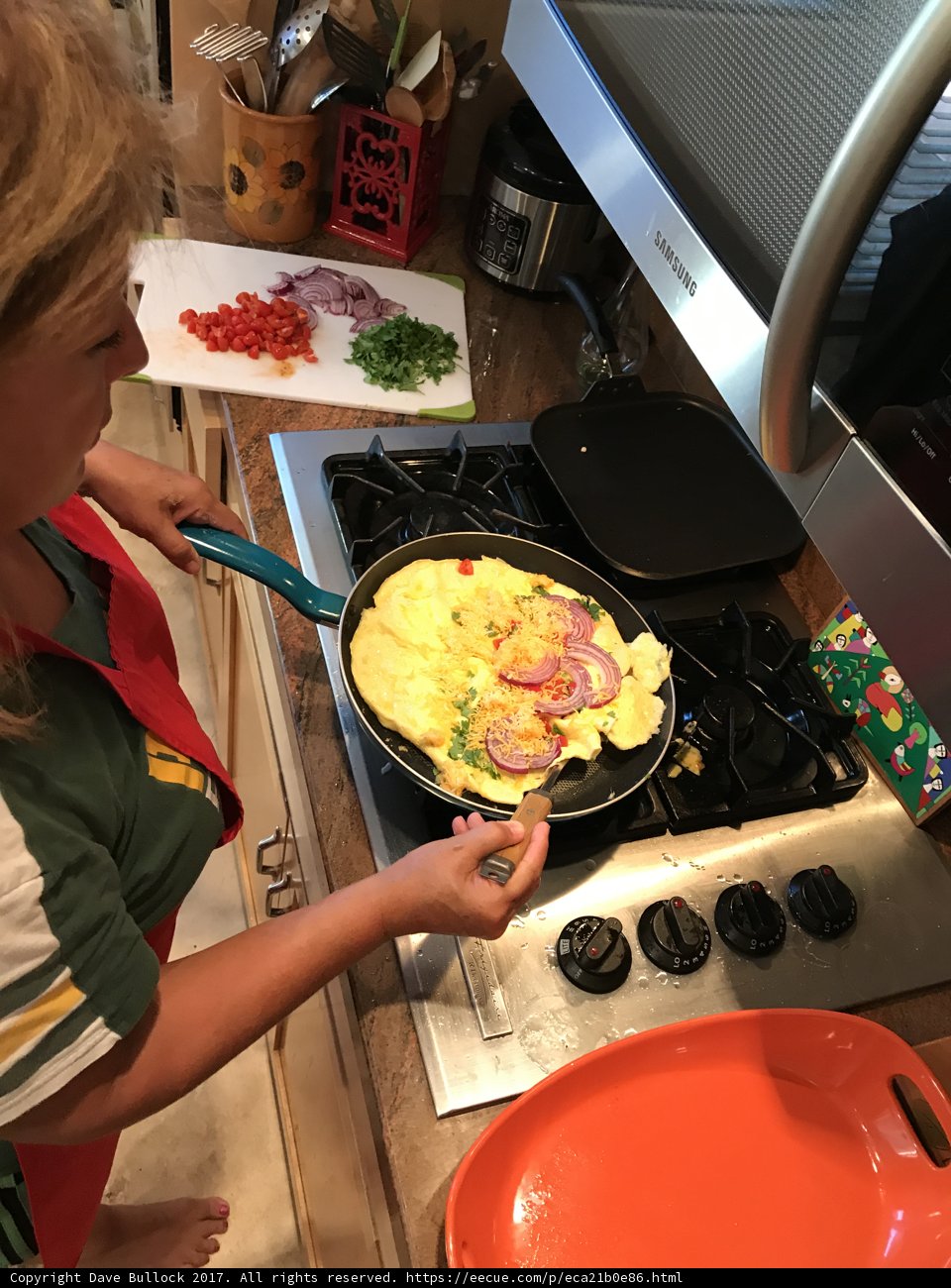Breakfast Cooking on the Stove