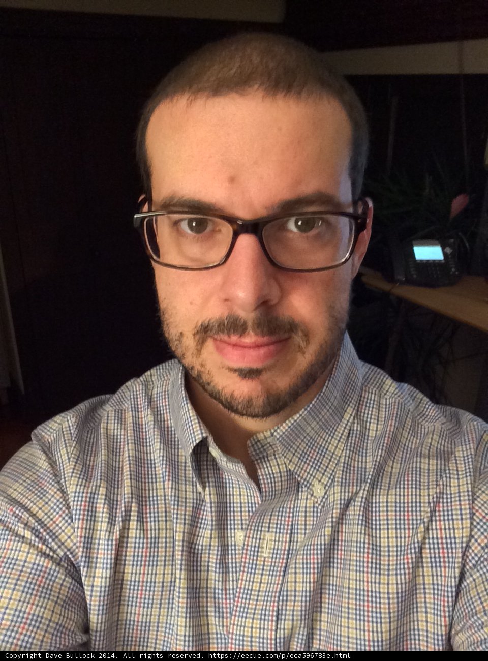 Dave B's Portrait with Eyeglasses and Shirt