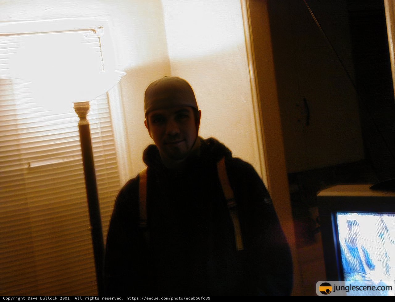 Man watching TV