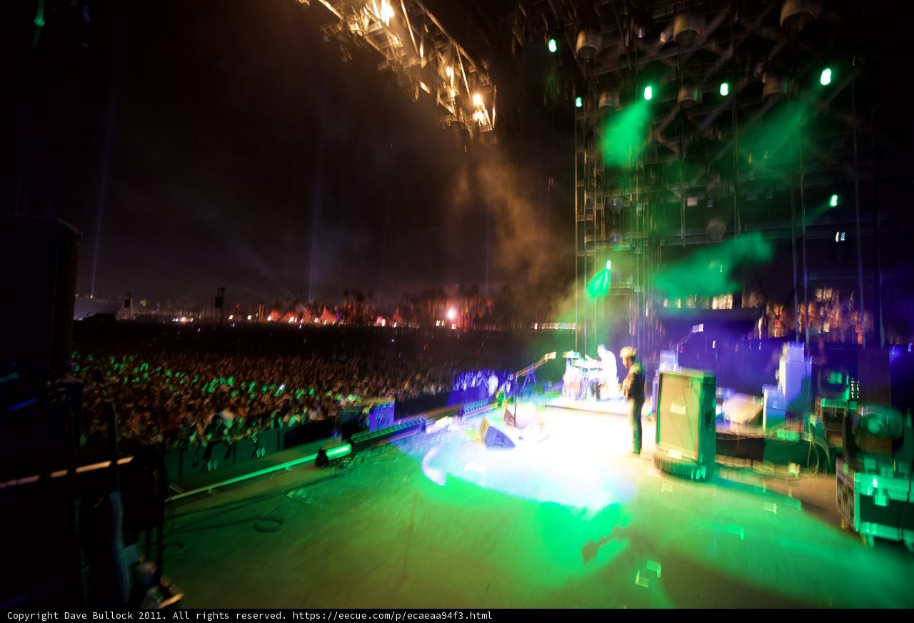 Green and Purple Spotlight Rock Concert