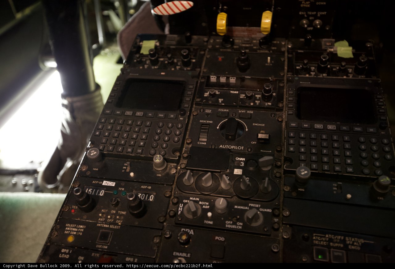 High-Tech Controls in a Military Aircraft