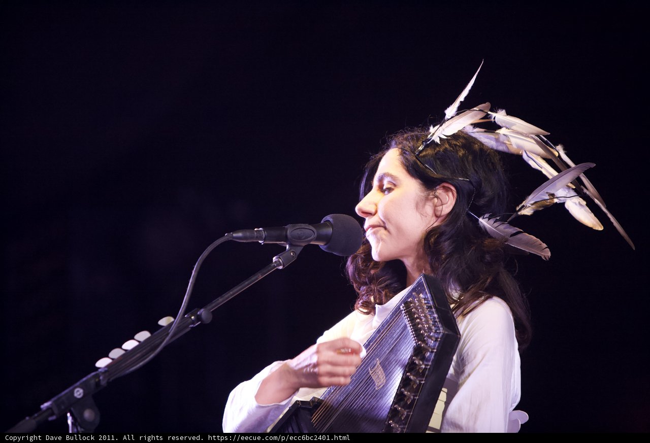 PJ Harvey Rocking a Feathered Look
