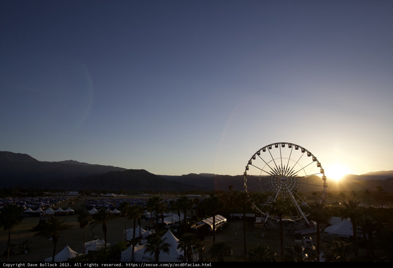 Ferris Wheel Fun at Coachella Sunset