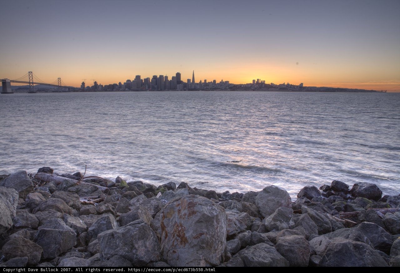 Shoreline Scenery at Sunset