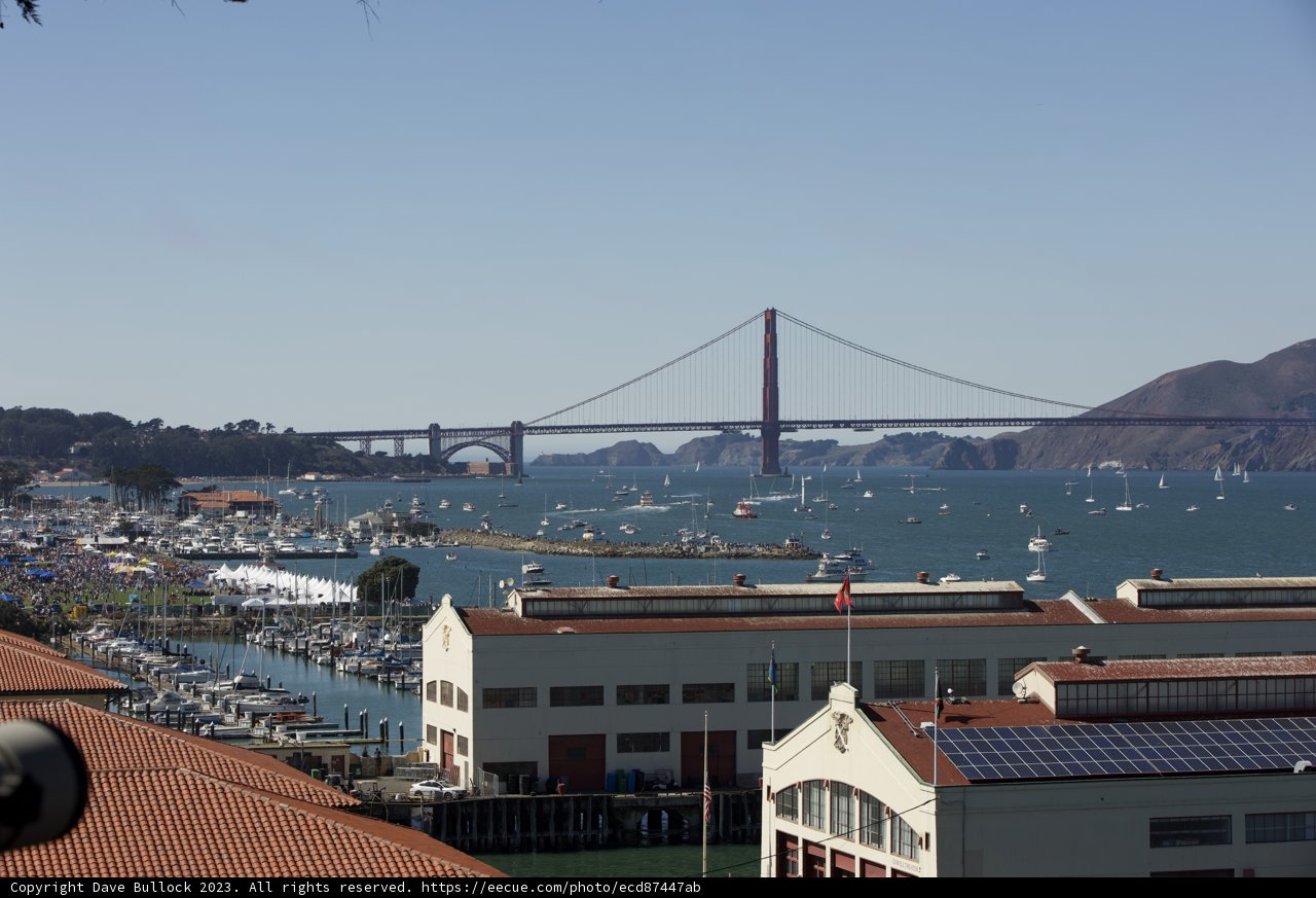 The Picturesque Vista of San Francisco during Fleet Week Air Show 2023