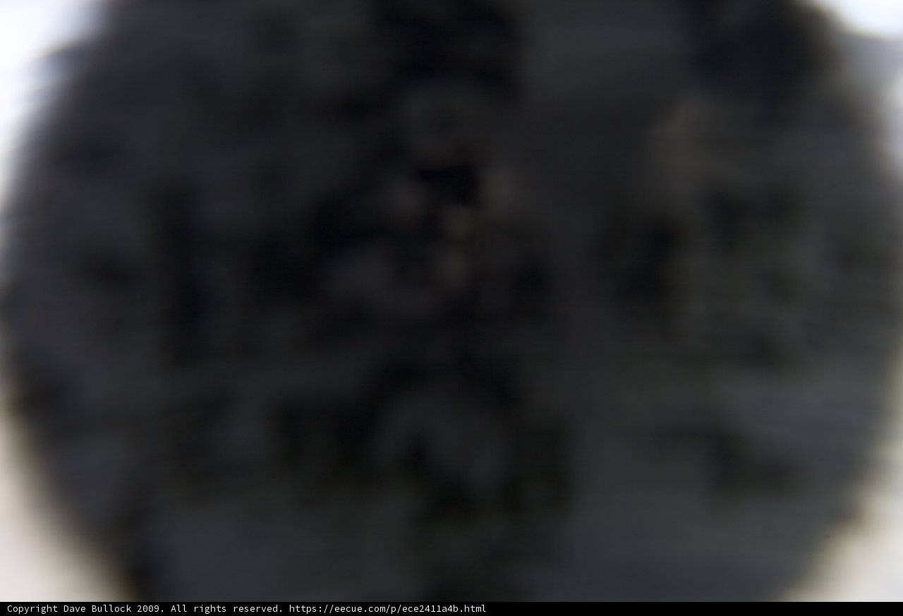 Black Object Blurriness