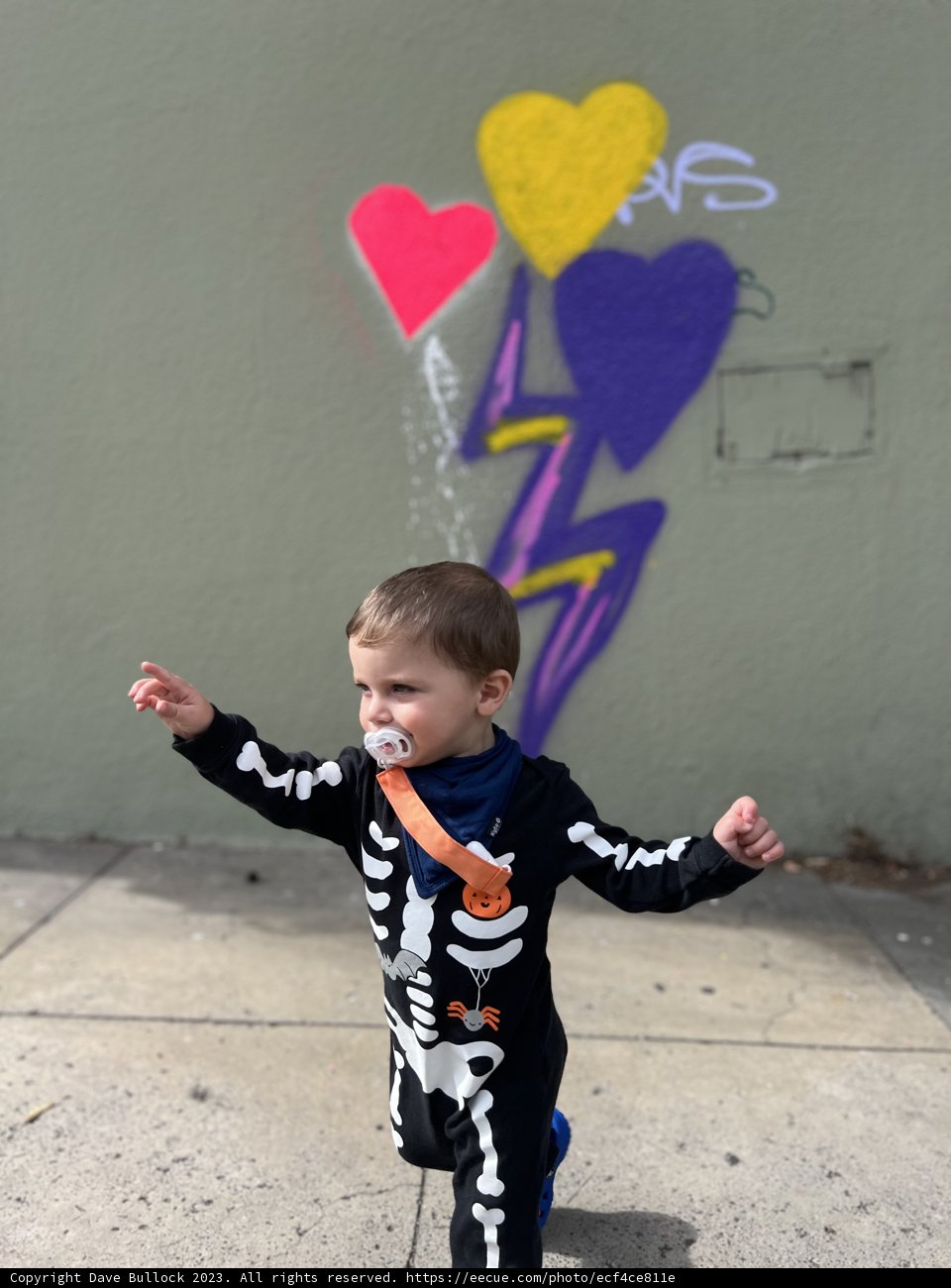 Whimsy in Bones: A Young Boy's Halloween Adventure