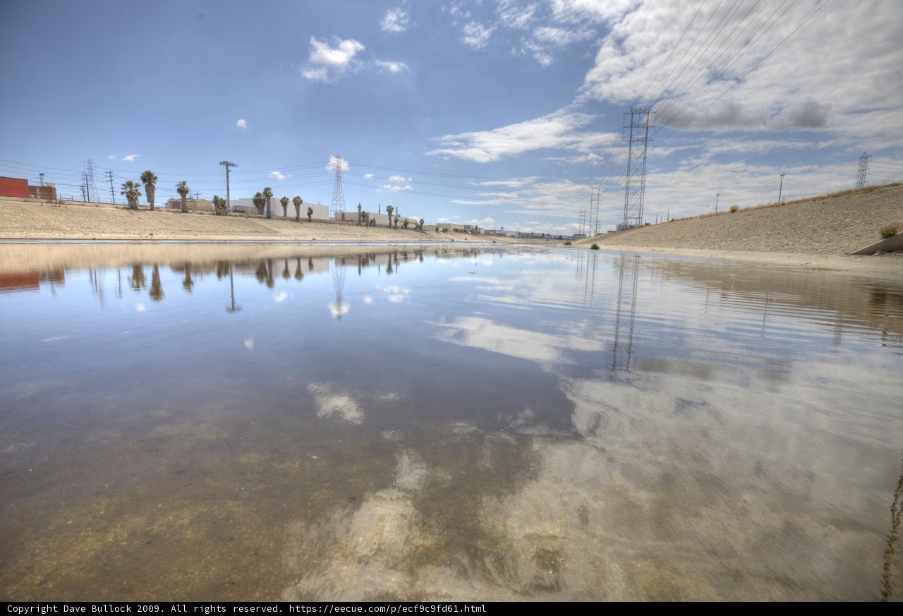 Serene Desert Sky and Water