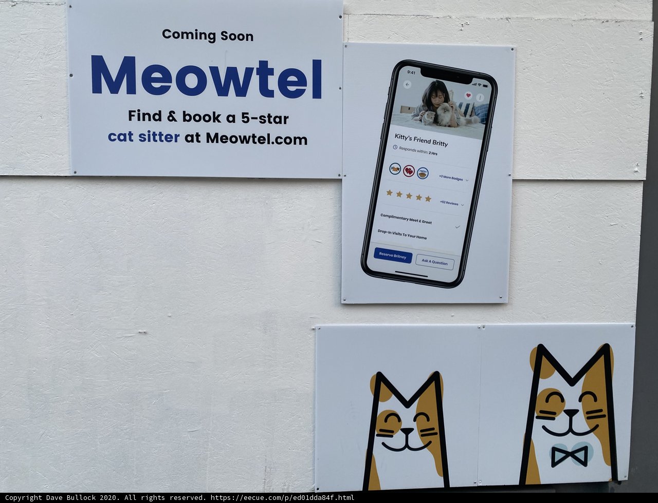 Meowtel Sign in San Francisco