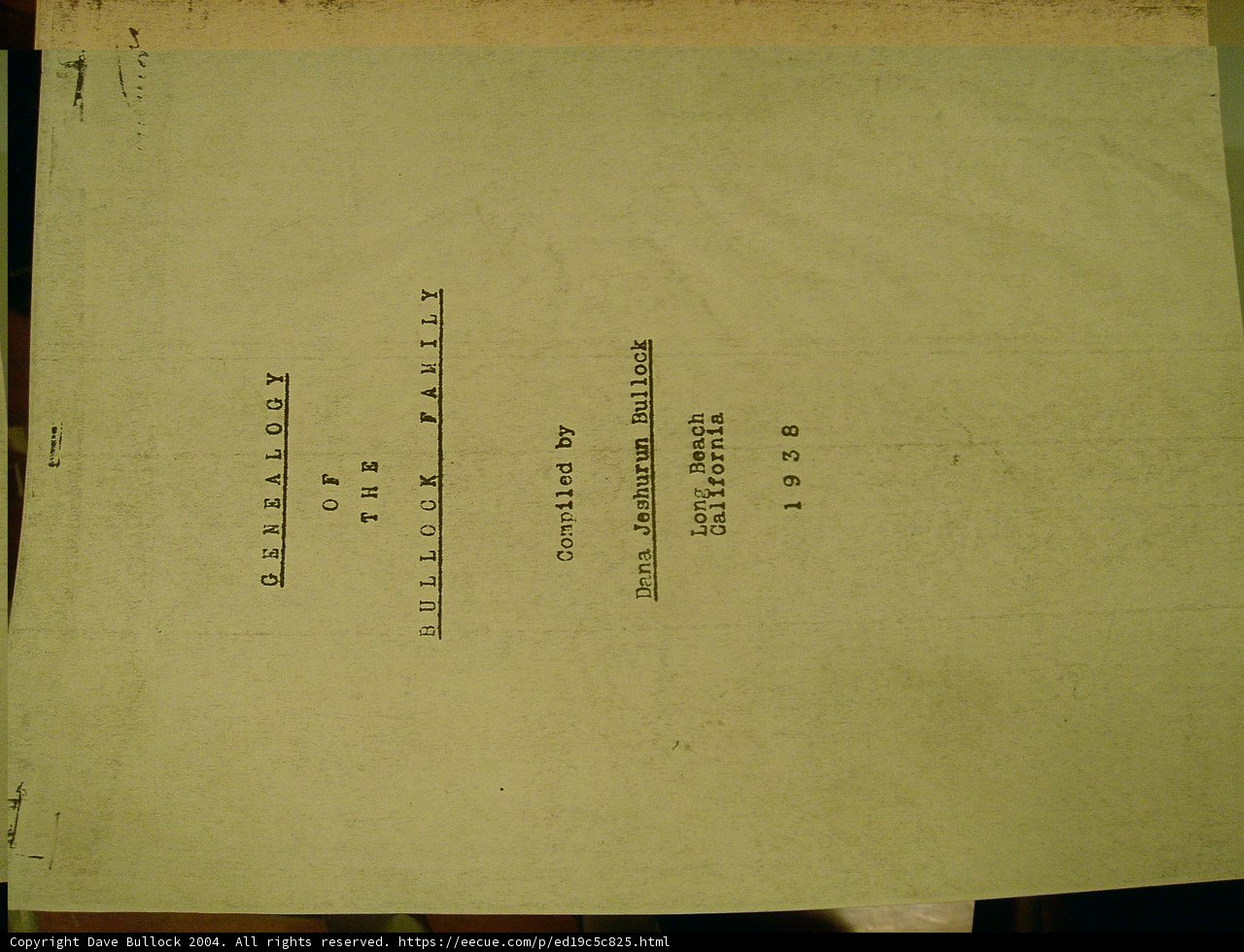 Printed Document with Black and White Image