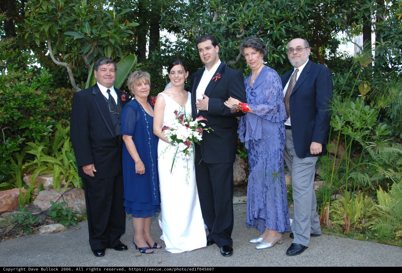 Family Portrait at an Outdoor Wedding Celebration 2006