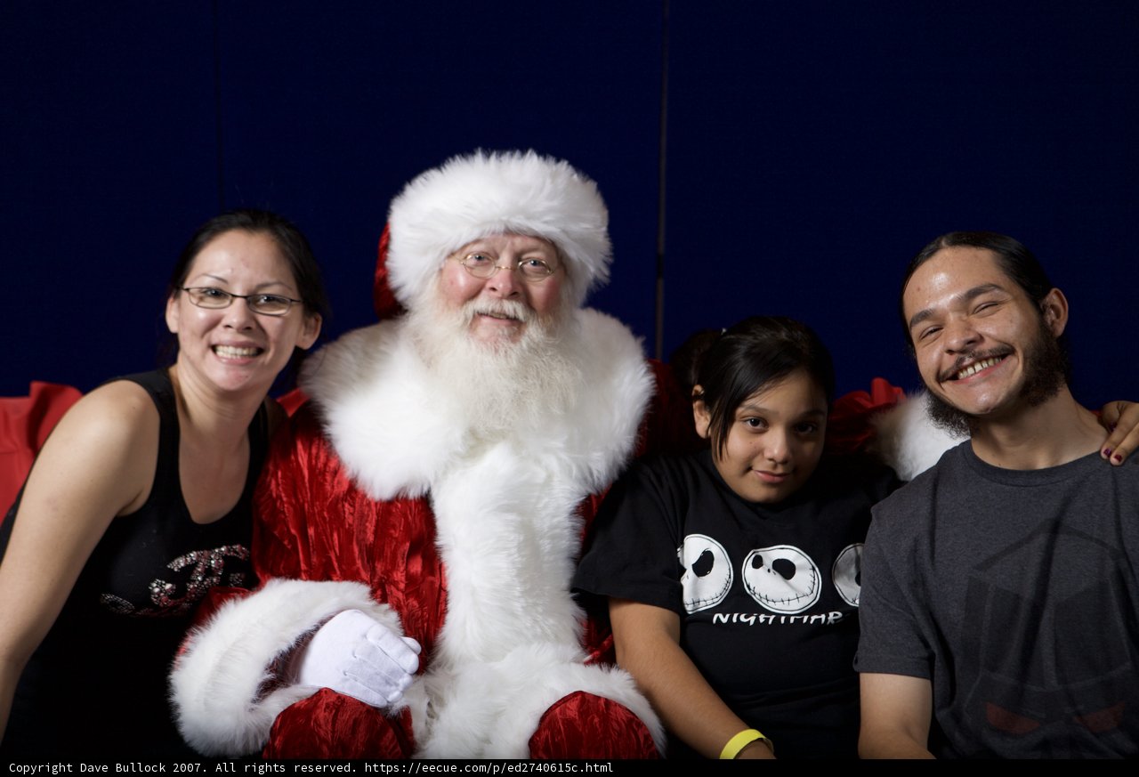 A Festive Holiday Photo with Santa Claus