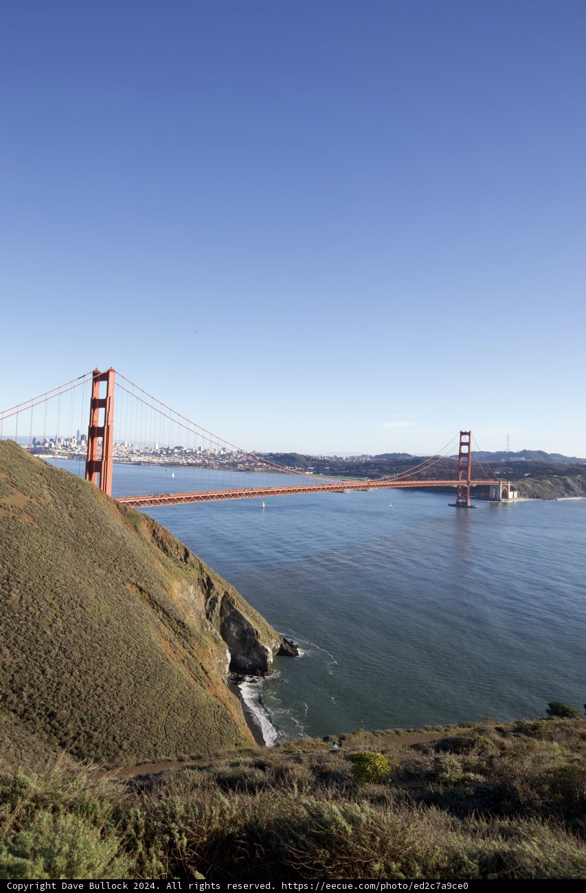 Magnificent Golden Gate Bridge Under the Azure Sky