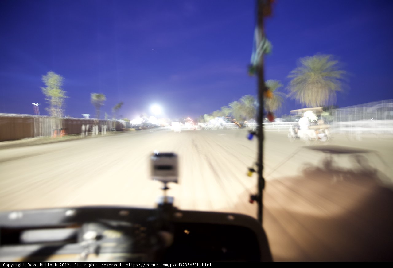 Night Drive on the Dirt Road