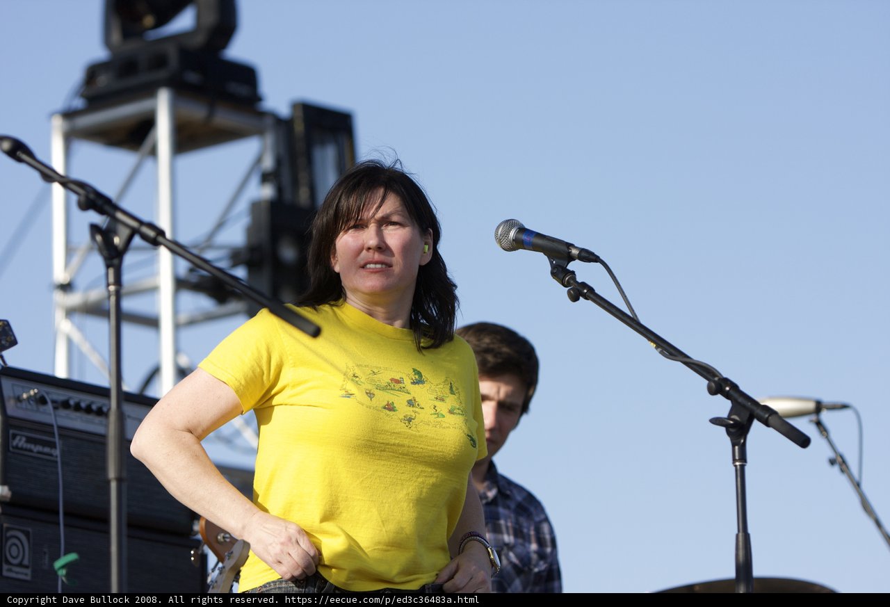 Kim Deal Performing at Coachella 2008