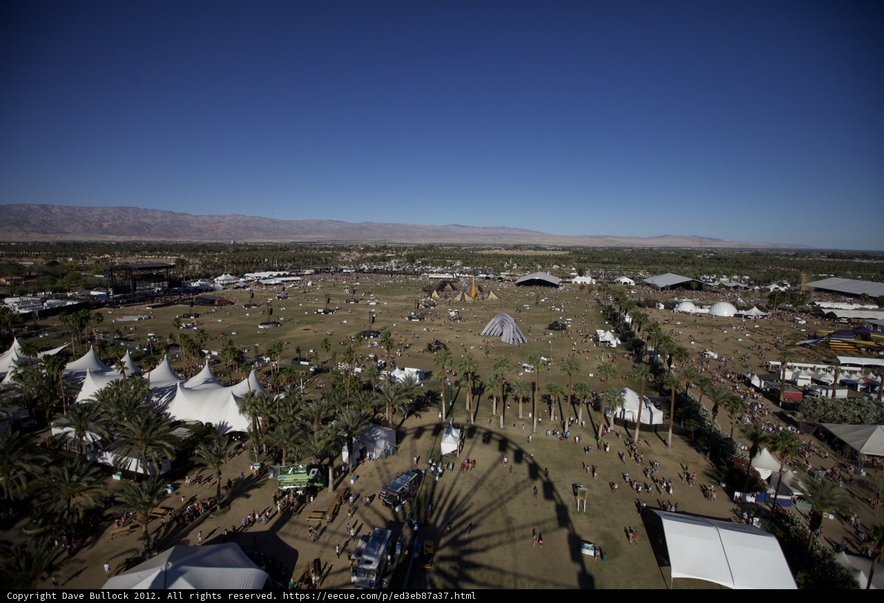 A Spectacular View of Coachella Festival Grounds