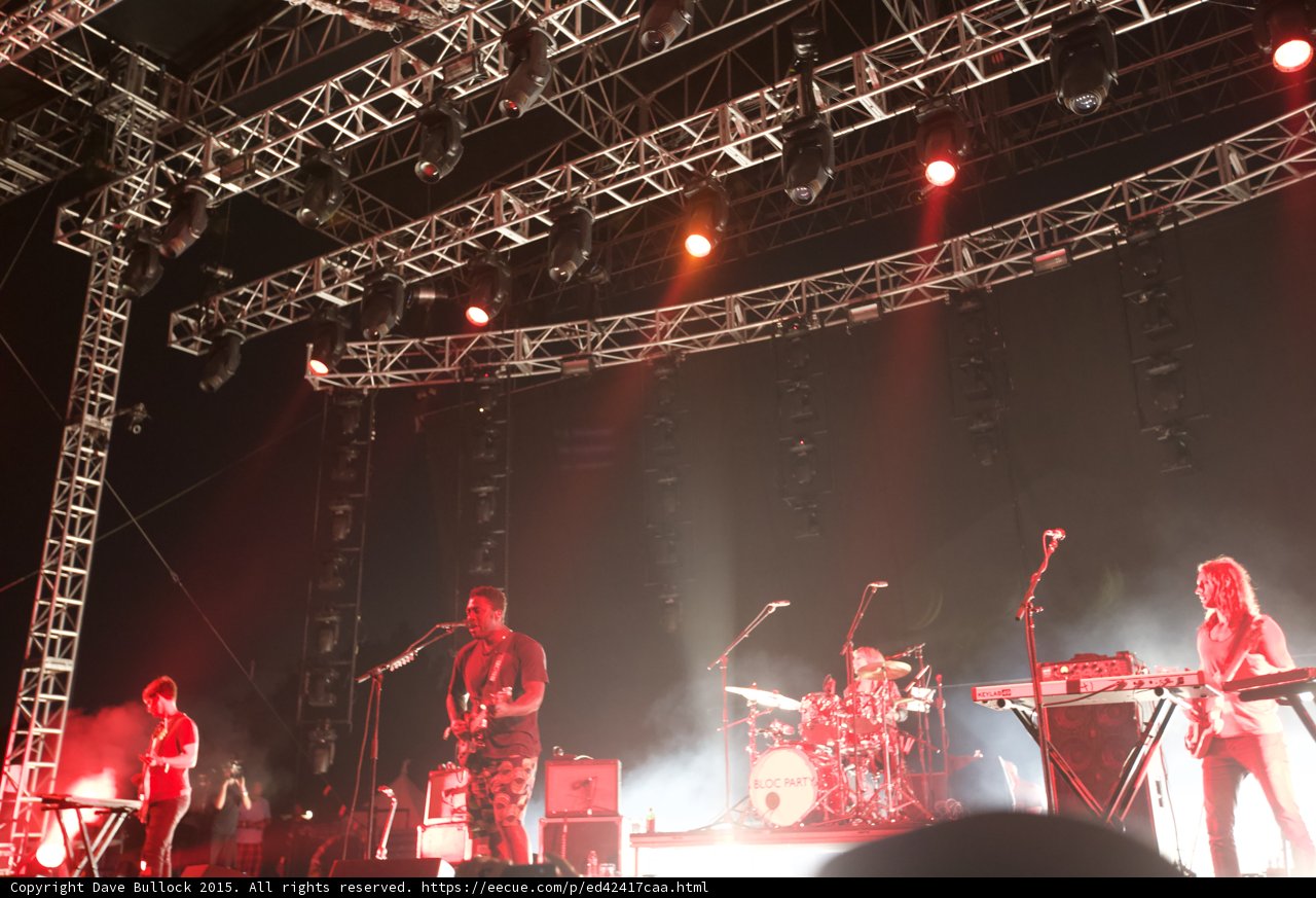 Bloc Party Wide Stage View