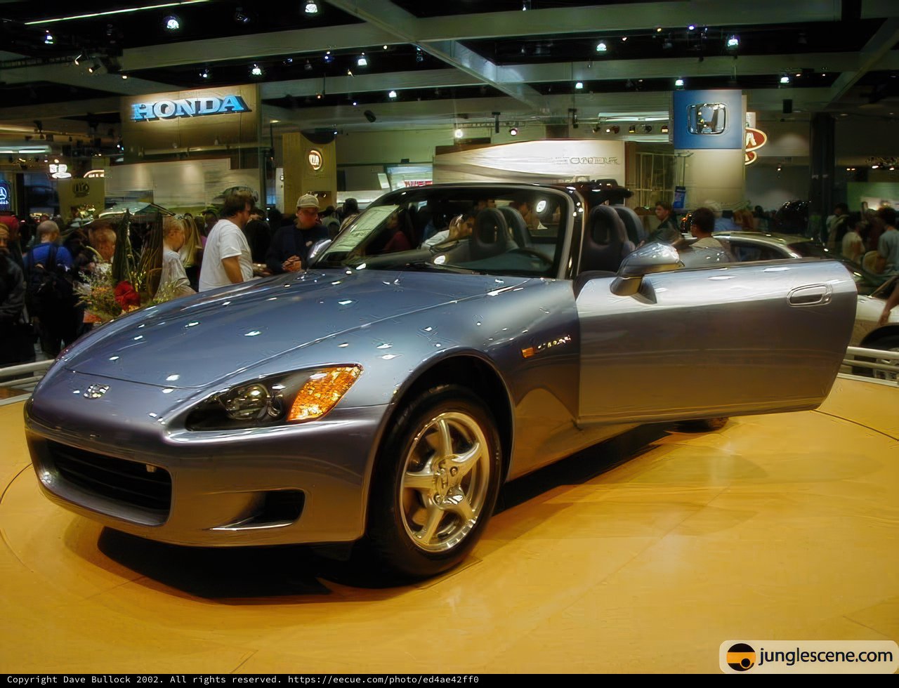 Spectacular Blue Sports Car on Display at LA Auto Show