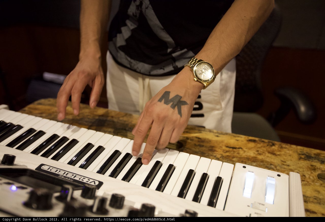 Making music in the studio
