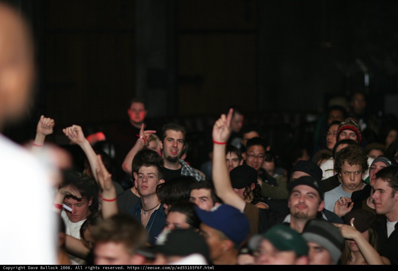 One Hand Up in the Crowd