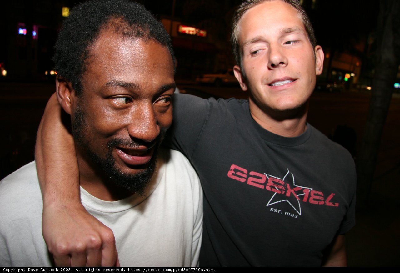 Urban Portrait of Two Happy Men