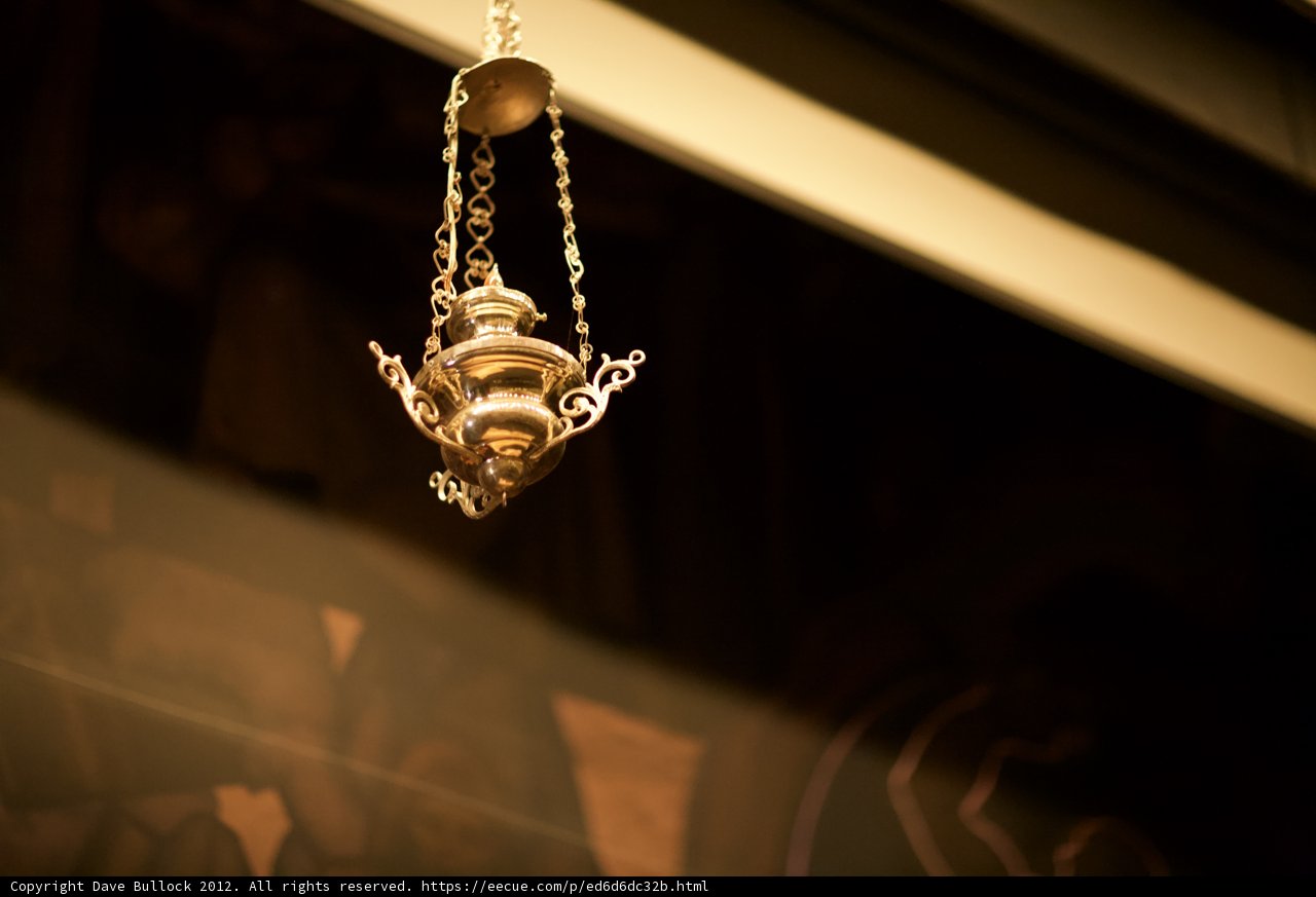 Glowing Bronze Chandelier