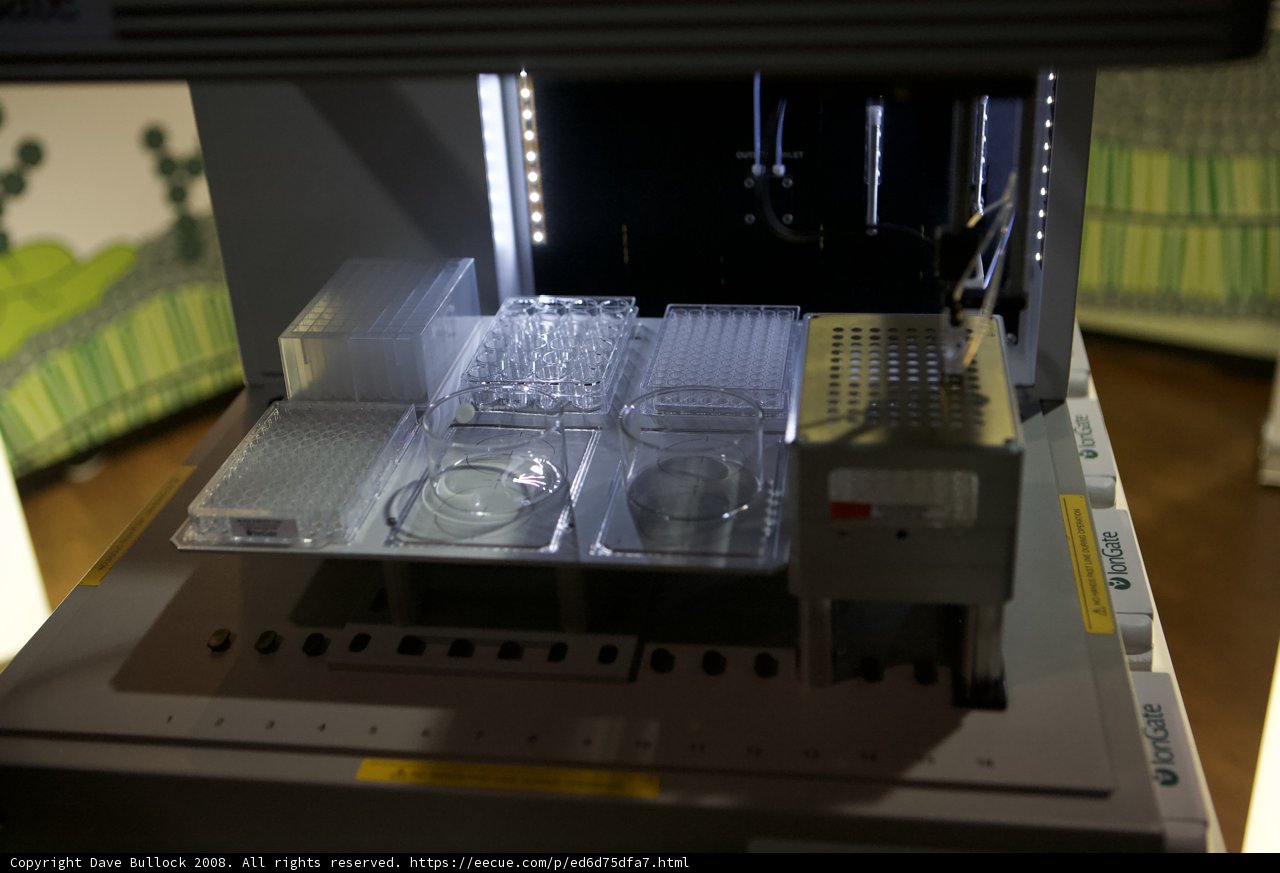 Microscope and Plastic Tray