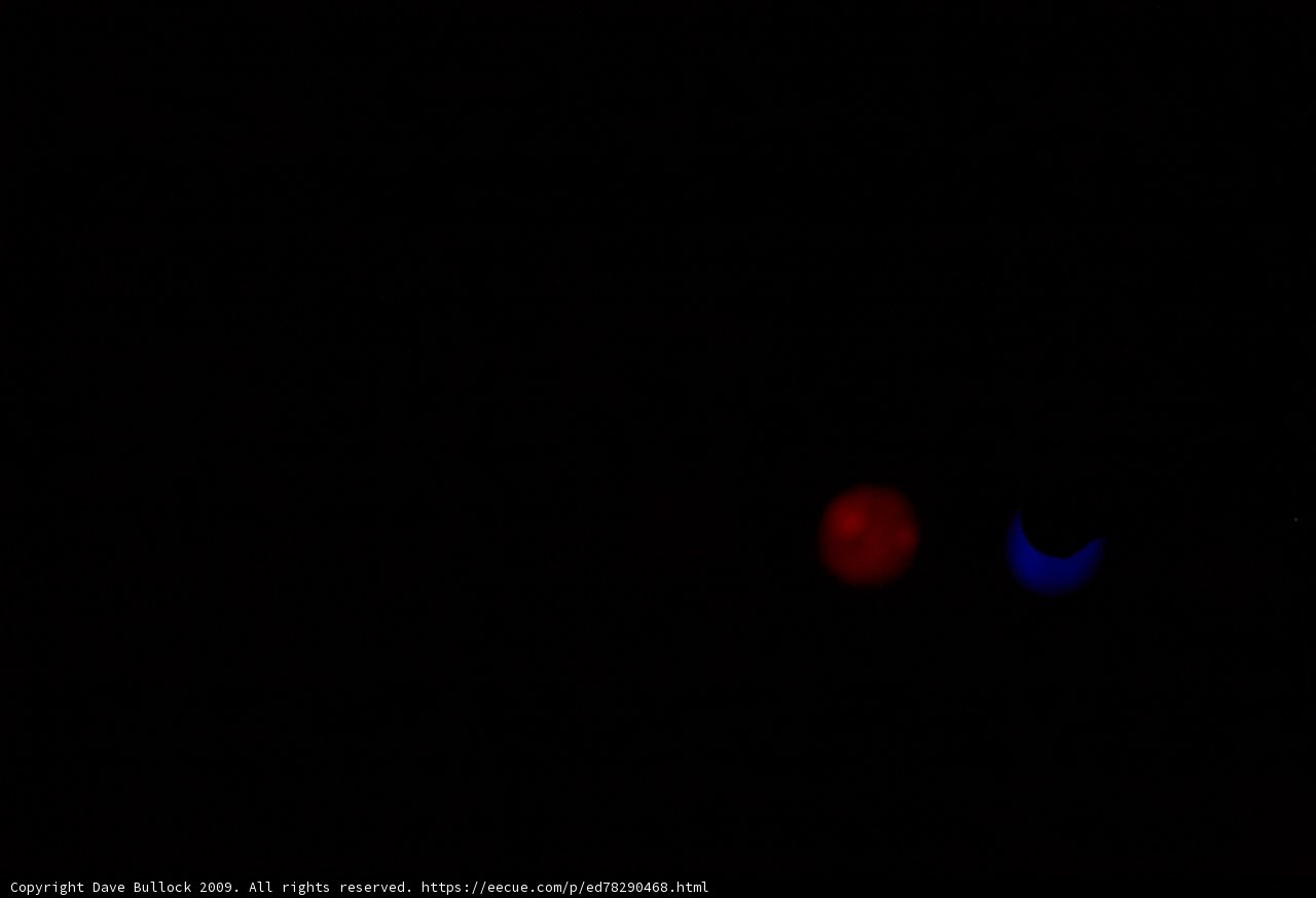Illuminated Spheres in Dark Night Sky