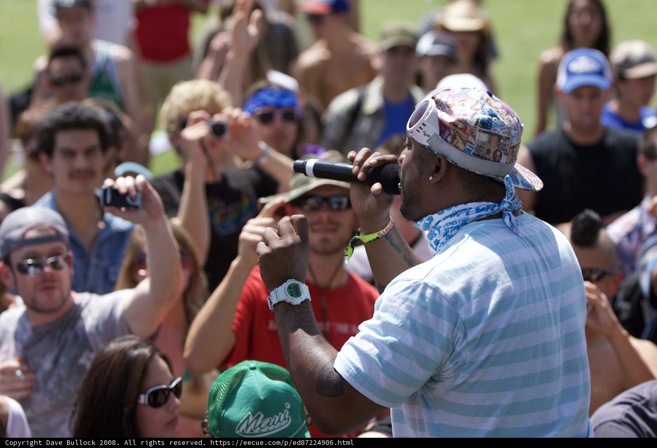 Blue Shirt and Bandana at Coachella