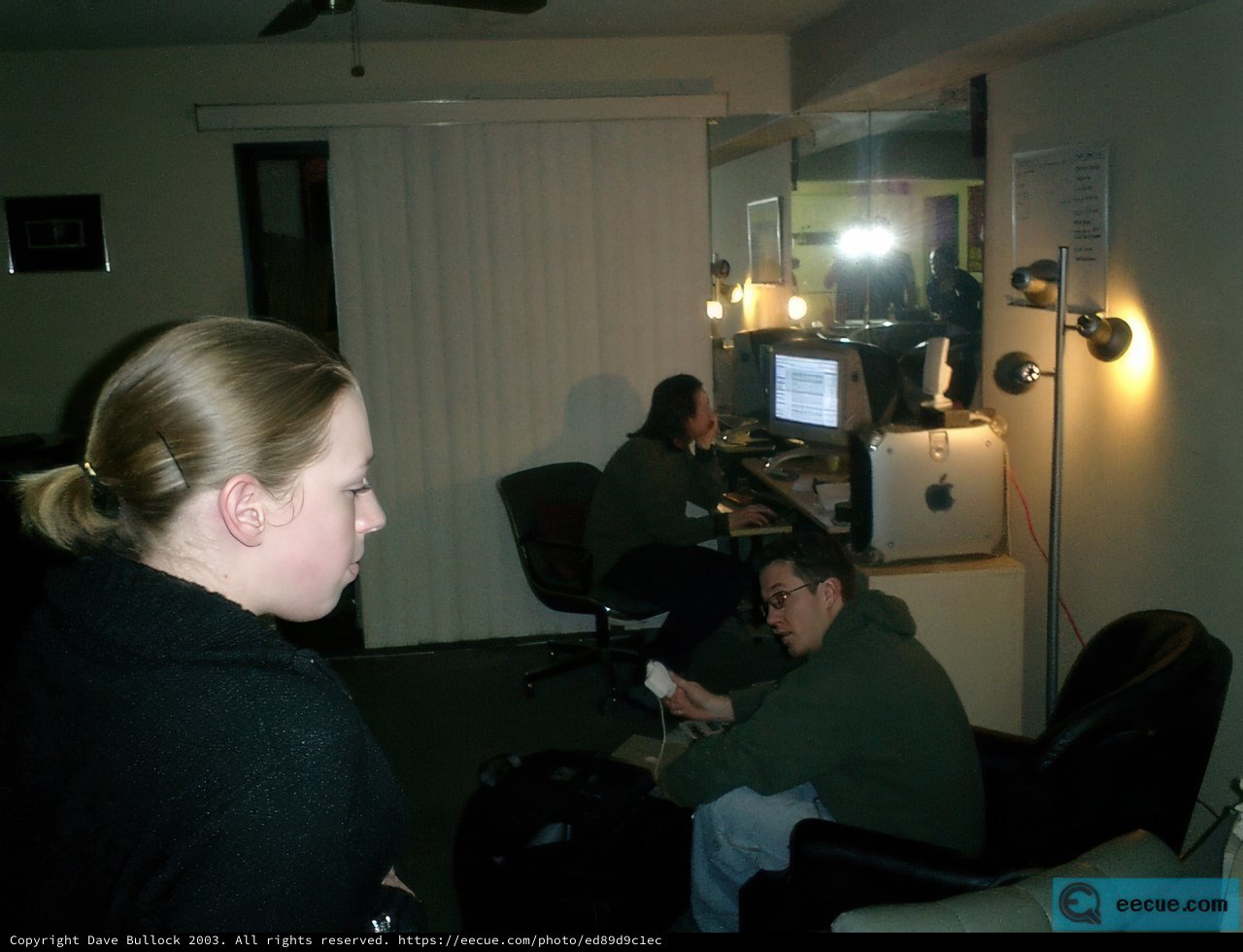 Black Shirt Woman in an Artistic Studio