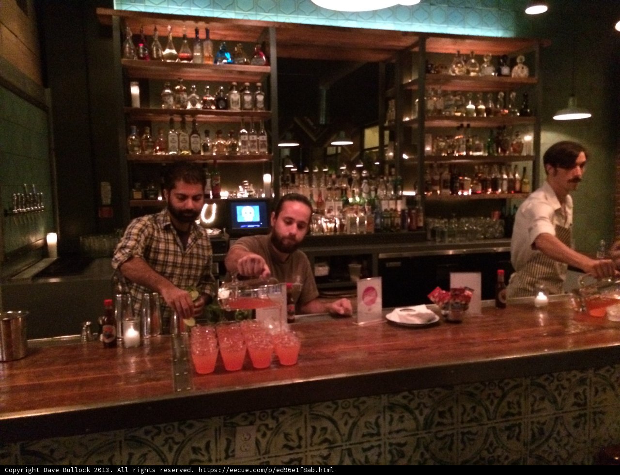 Behind the Bar at a Busy Pub