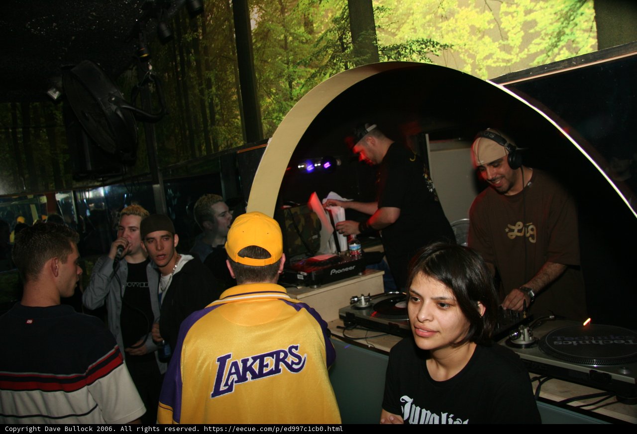 DJ Eric S and his Entourage at the Club