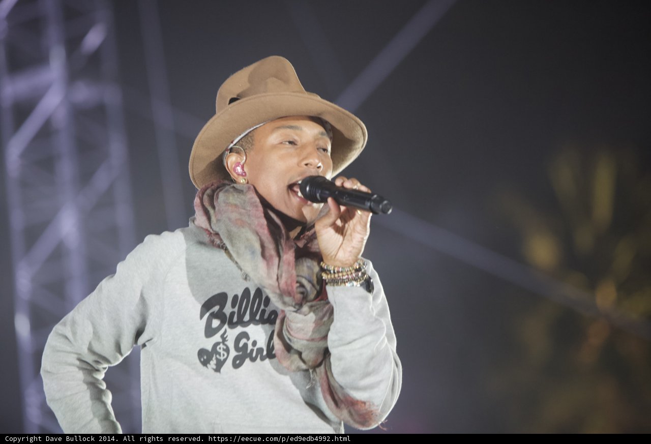 Pharrell Williams Rocking the Cowboy Hat