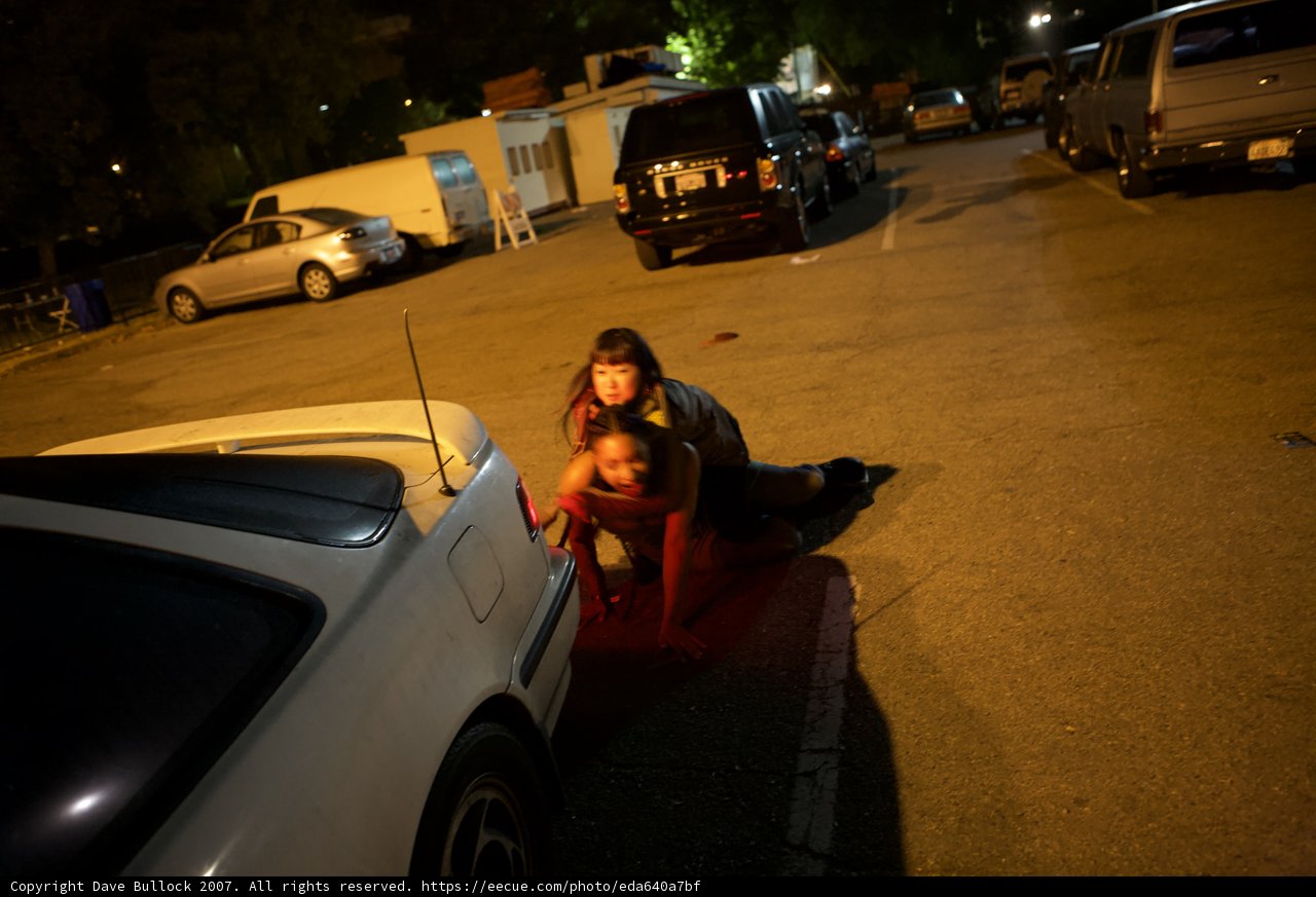Nighttime Car Maintenance