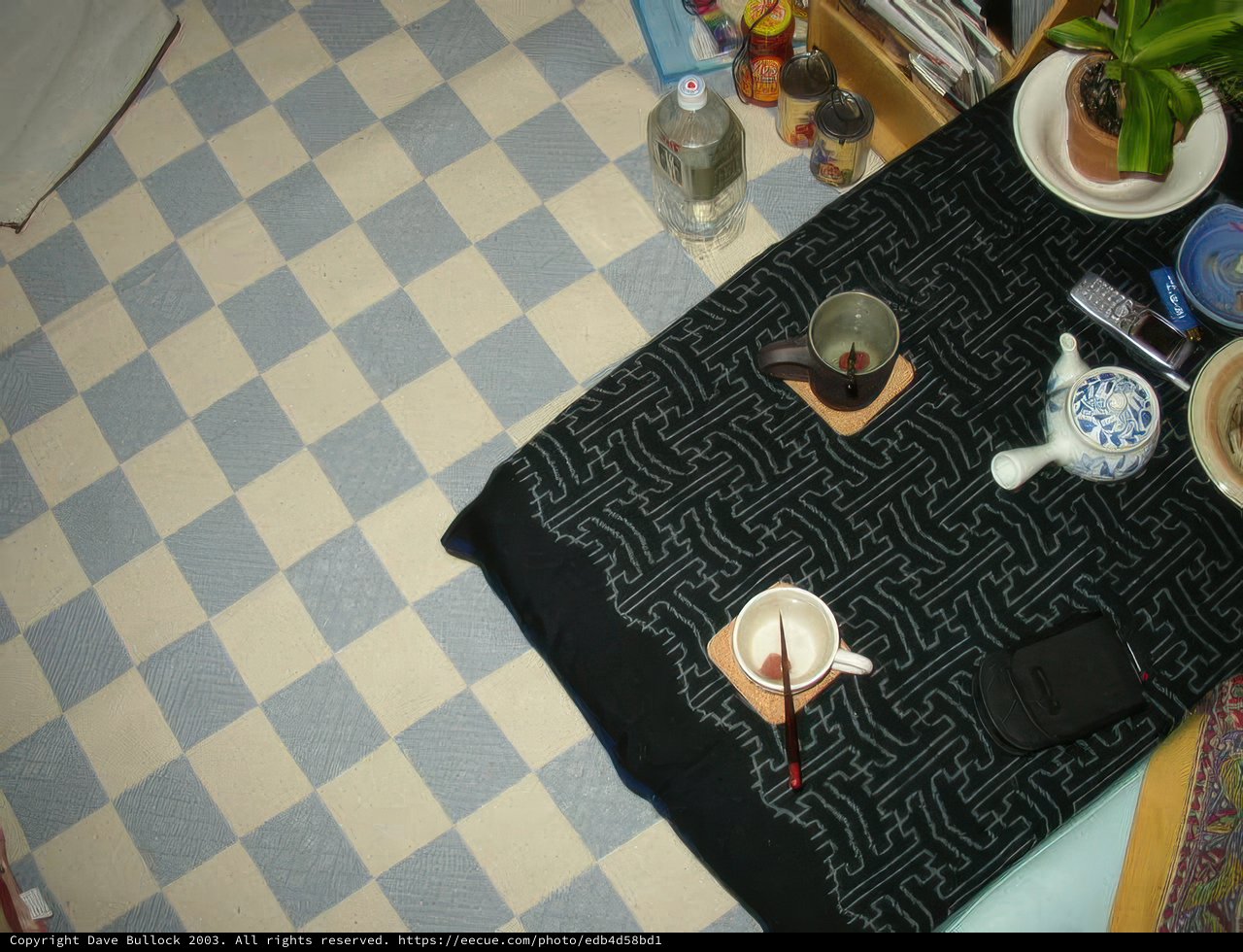 Checkered Tablecloth and Home Decor
